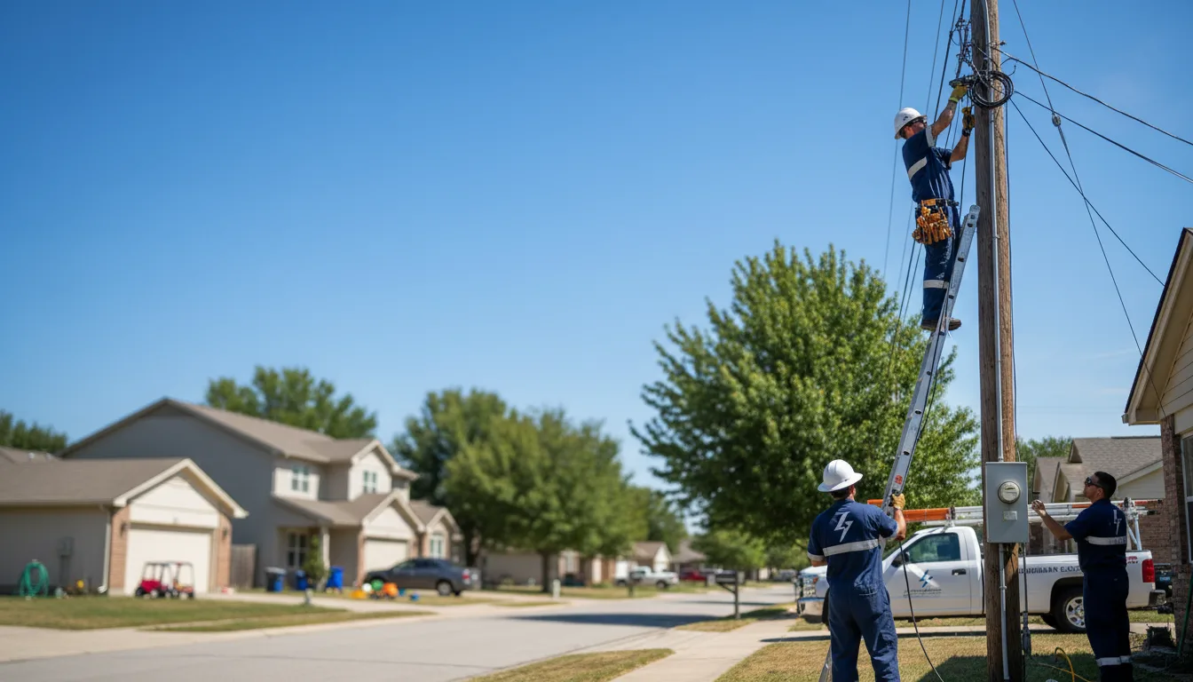 Residential electrician providing installation services in Theriot, LA